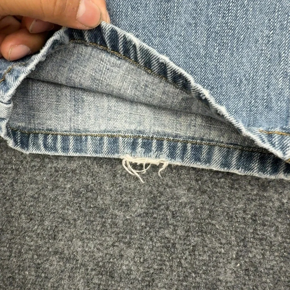 Vintage Anchor Blue Jeans Mens 36x30 Blue Cotton Baggy Loose Fit Skate Y2K Style